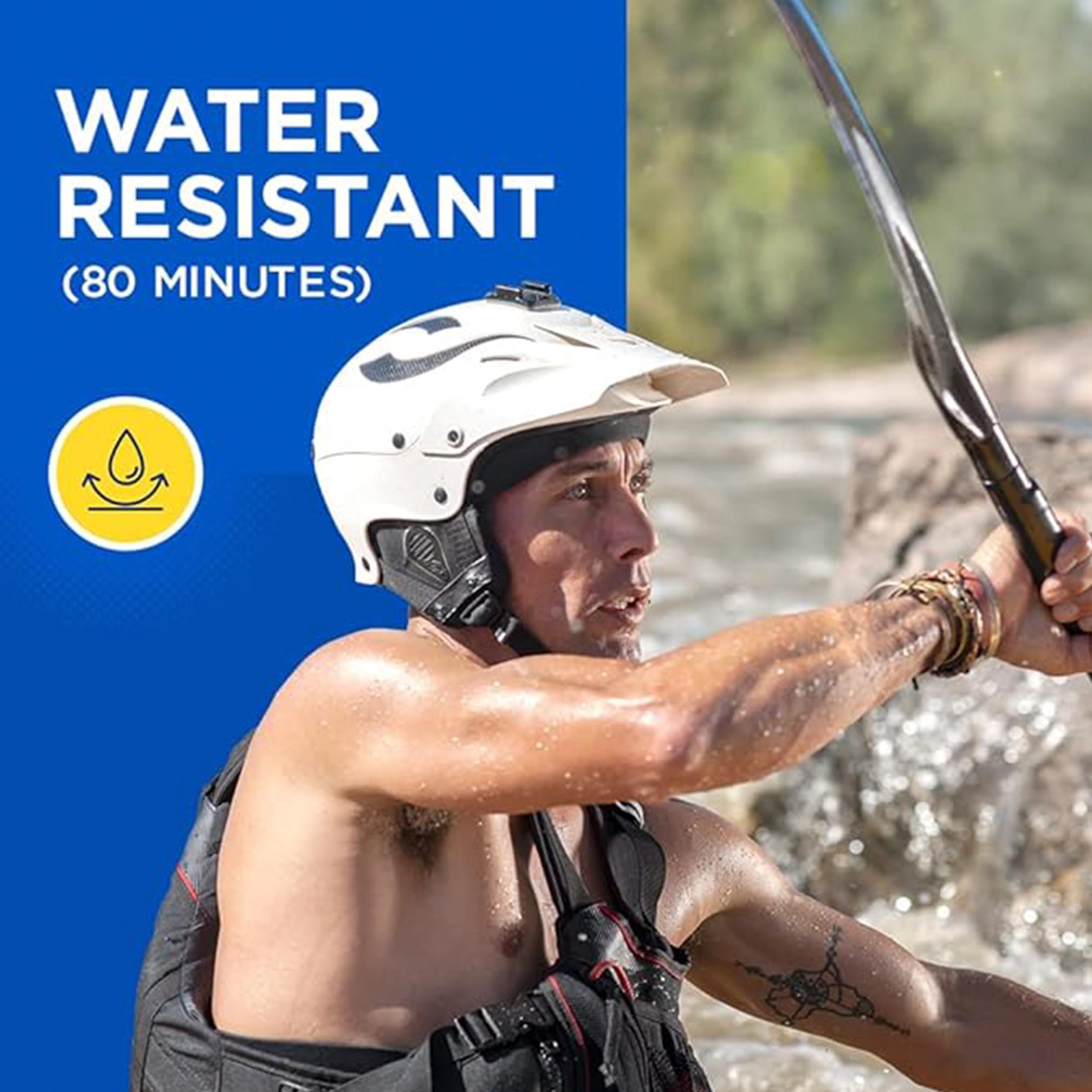 Coppertone Sport Sunscreen Pack, Water Resistant Sunscreen, Sport Sunscreen Lotion SPF 50, 7 Fl Oz Bottle (Pack of 2) + Sport Face Sunscreen Lotion SPF 60+, 2.5 Fl Oz Tube - Image 5