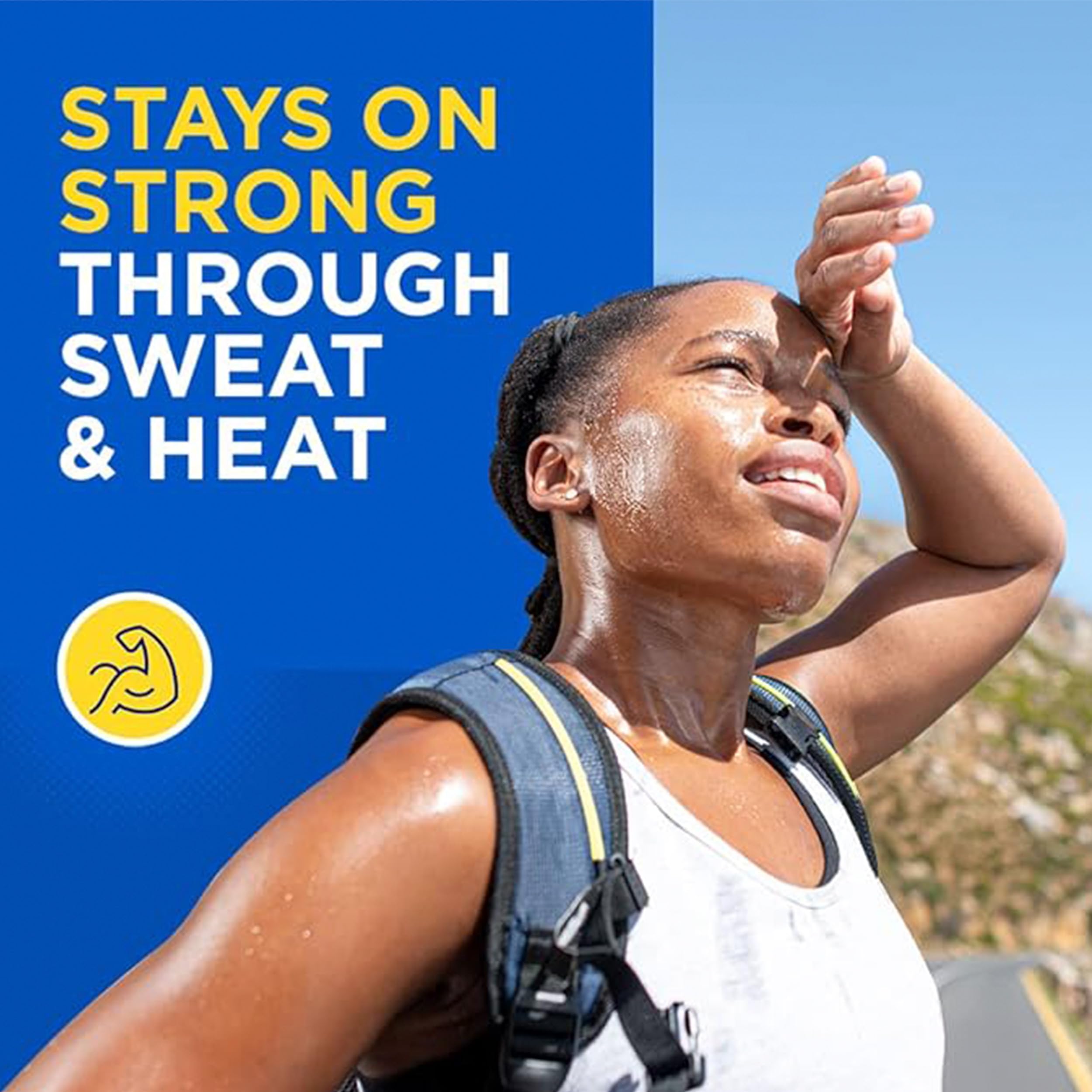 Coppertone Sport Sunscreen Pack, Water Resistant Sunscreen, Sport Sunscreen Lotion SPF 50, 7 Fl Oz Bottle (Pack of 2) + Sport Face Sunscreen Lotion SPF 60+, 2.5 Fl Oz Tube - Image 6