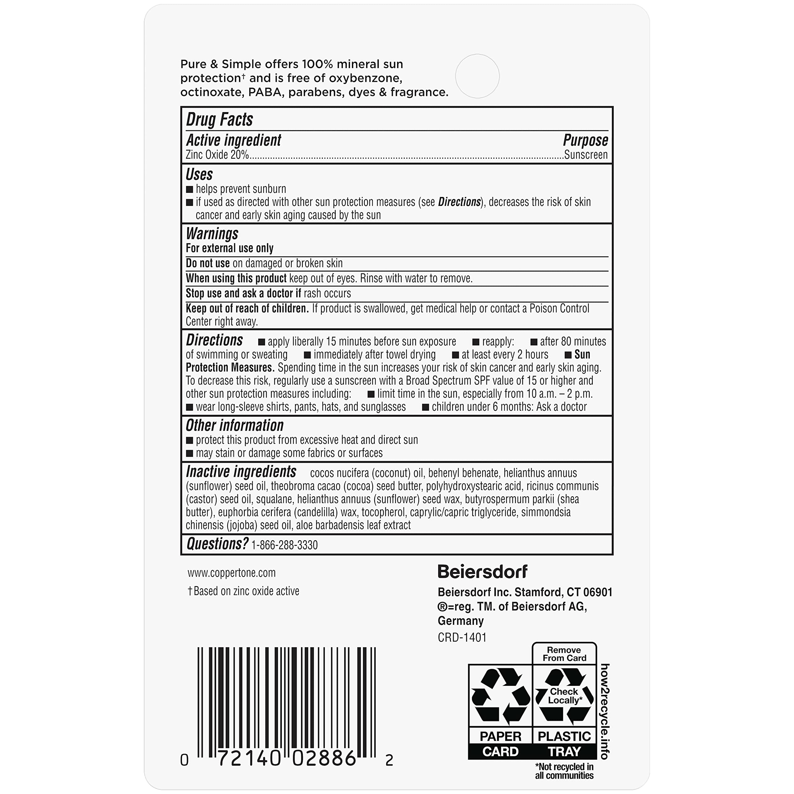 Coppertone WaterBabies Baby Sunscreen Spray SPF 50 (6 Oz) + Pure and Simple Baby Mineral Sunscreen Stick SPF 50 with Zinc Oxide, Tear Free (0.49 Oz) Hypoallergenic and Oxybenzone Free - Image 12